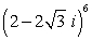 Find the result of the expression using De Moivre's theorem. Write the answer in rectangular form.   A)    B)    C)    D)   