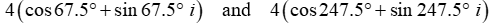 Find all nth roots of z. Write answers in polar form and plot roots in complex plane.   A)    B)    C)    D)   