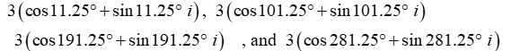 Find all nth roots of z. Write answers in polar form.   A)    B)    C)    D)   