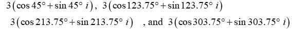 Find all nth roots of z. Write answers in polar form.   A)    B)    C)    D)   