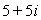 Express the complex number in polar form.   