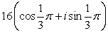 Express the complex number in polar form.   A)    B)    C)    D)   