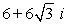 Express the complex number in rectangular form. -12(cos 210° + i sin 210°)  A)    B)    C)    D)   