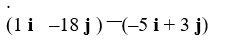 Perform the indicated vector operation   
