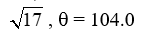 Find the magnitude and direction angle of the vector u. U = <-4, 1> A)    B)    C)    D)   