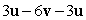 Perform the indicated vector operation given u = < 9, -3 > and v = < 14, 0 >.   A)  < -84, 0 > B)  < 138, -18 > C)  < -30, -18 > D)  < 84, 0 >