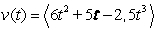 Find the difference quotient of the vector-valued function.   