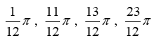  Solve the given trigonometric equation exactly over the interval, 0  \le   \theta   \le  2  \pi .   A)     B)    C)    D)    