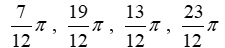  Solve the given trigonometric equation exactly over the interval, 0  \le   \theta   \le  2  \pi .   A)     B)    C)    D)    