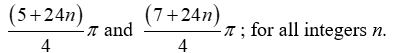 Solve the given trigonometric equation exactly for all reals.   A)    B)    C)    D)   