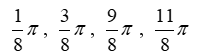  Solve the given trigonometric equation exactly over the interval, 0  \le   \theta   \le  2  \pi .   A)    B)    C)    D)  none of the above 