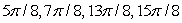  Solve the given trigonometric equation exactly over the interval, 0  \le  x  \le  2  \pi .   A)    B)    C)    D)    