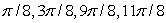  Solve the given trigonometric equation exactly over the interval, 0  \le  x  \le  2  \pi .   A)    B)    C)    D)    