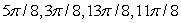  Solve the given trigonometric equation exactly over the interval, 0  \le  x  \le  2  \pi .   A)    B)    C)    D)    