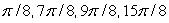  Solve the given trigonometric equation exactly over the interval, 0  \le  x  \le  2  \pi .   A)    B)    C)    D)    