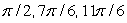  Solve the given trigonometric equation exactly over the interval, 0  \le  x  \le  2  \pi .   A)    B)    C)    D)    