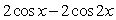  The figure below shows the graph of   Between -2  \pi and 2  \pi . The maximum and minimum values of the curve occur at the turning points and are found in the solutions of the equation   Solve for the coordinates of the turning points of the curve between       A)    B)    C)    D)    