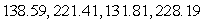  Solve the trigonometric equation on 0°<sup> </sup> \le  x  \le  360°. Give answers in degrees and round to two decimal places.   A)    B)    C)    D)    