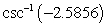 Use a calculator to evaluate the expression. Give answer in degrees and round to two decimal places.   A)  -22.75 B)  112.75 C)  -0.40 D)  22.75