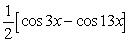 Write sin 8x sin 5x as a sum or difference of sines and/or cosines. A)    B)    C)    D)   