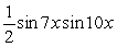 Write   As a product of sines and/or cosines. A)  2 sin 7x sin 10x B)    C)  2 cos 7x sin 10x D)  2 cos 7x cos 10x