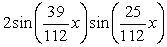 Write   as a product of sines and/or cosines. A)    B)    C)    D)   