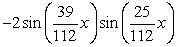 Write   as a product of sines and/or cosines. A)    B)    C)    D)   