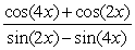 Simplify the trigonometric expression    