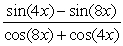 Simplify the trigonometric expression   A)    B)    C)    D)   