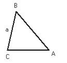 Area of a Triangle. A formula for finding the area of a triangle when given the measures of the angles and one side is area =      where a is the length of the side opposite angle A. If the measures of angles B and C are 60° and 75° , respectively, and if a = 19 feet, use the appropriate product-to-sum identity to change the formula so that you can solve for the area of a triangle exactly. Give the exact answer. .   
