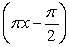 State the domain and range of the function. y = tan     Domain = _____________ Range = _____________