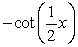 Match the graph of the function over the interval   To its equation.    A)  y =   B)  y =   C)  y =   D)  y =  