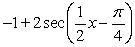 Match the graph of the function to its equation.   A)  y =   B)  y =   C)  y =   D)  y =  
