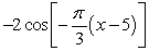 State the amplitude, period, and phase shift of the function. Y =    A)  Amplitude = 2; period = 6; phase shift =   B)  Amplitude = 2; period = 3; phase shift =   C)  Amplitude = 2; period = 6; phase shift =   D)  Amplitude = 2; period = 6; phase shift =  