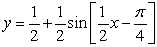Match the graph of the cosine function to the equation over   )     A)    B)    C)    D)   