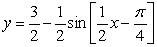 Match the graph of the cosine function to the equation over   )     A)    B)    C)    D)   