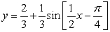 Match the graph of the sine function to the equation over       A)    B)    C)    D)   