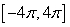 Match the graph of the cosine function to the equation over       A)    B)    C)    D)   