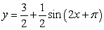 Match the graph of the sine function to the equation.   A)    B)    C)    D)   