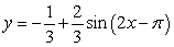 Match the graph of the sine function to the equation.   A)    B)    C)    D)   