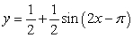 Match the graph of the sine function to the equation.   A)    B)    C)    D)   