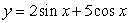 Sketch the graph of the function      , over the interval     .