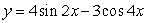 Sketch the graph of the function      , over the interval     .