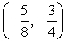 The terminal side of an angle θ in standard position passes through the point      . Calculate the value of tan θ.