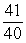  Use the triangle to write csc \theta , if A = 40, B = 9, and C = 41.   A)    B)    C)    D)    