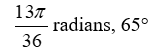 Find the reference angle for   In terms of both radians and degrees. A)    B)    C)    D)   