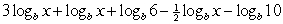 Write the expression as a sum or difference of logarithms.   A)    B)    C)    D)   