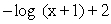 Match the graph with the logarithmic function. F(x)  =    A)    B)    C)    D)   