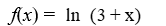 Match the graph to the logarithmic function.    A)    B)    C)    D)   