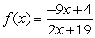 For the rational function   , find all the vertical asymptotes and horizontal asymptotes. A)     B)    C)    D)   